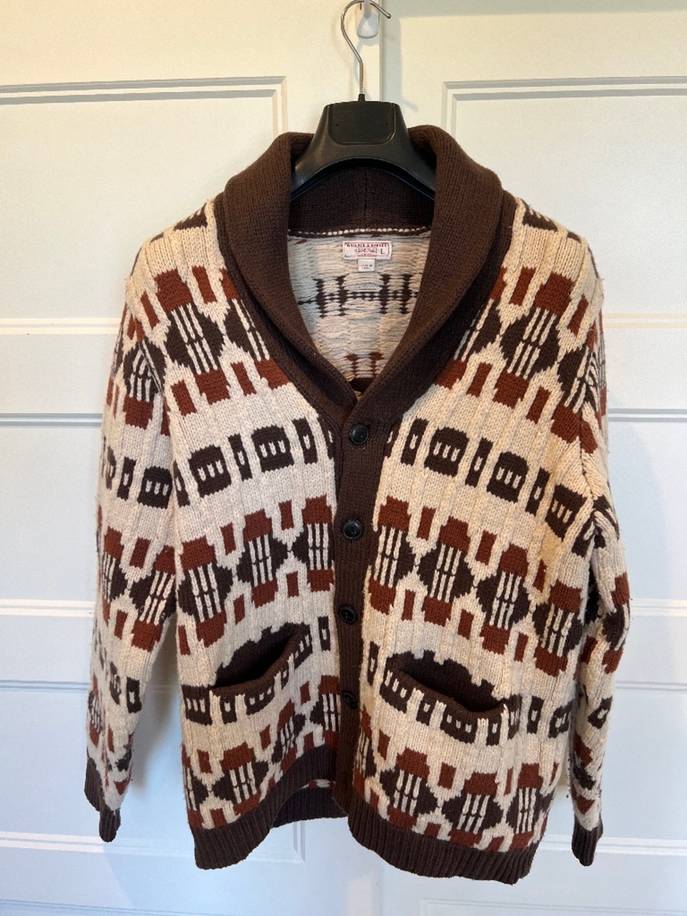 J. Crew Wallace & Barnes Wool Shawl Collar Cardigan Sweater